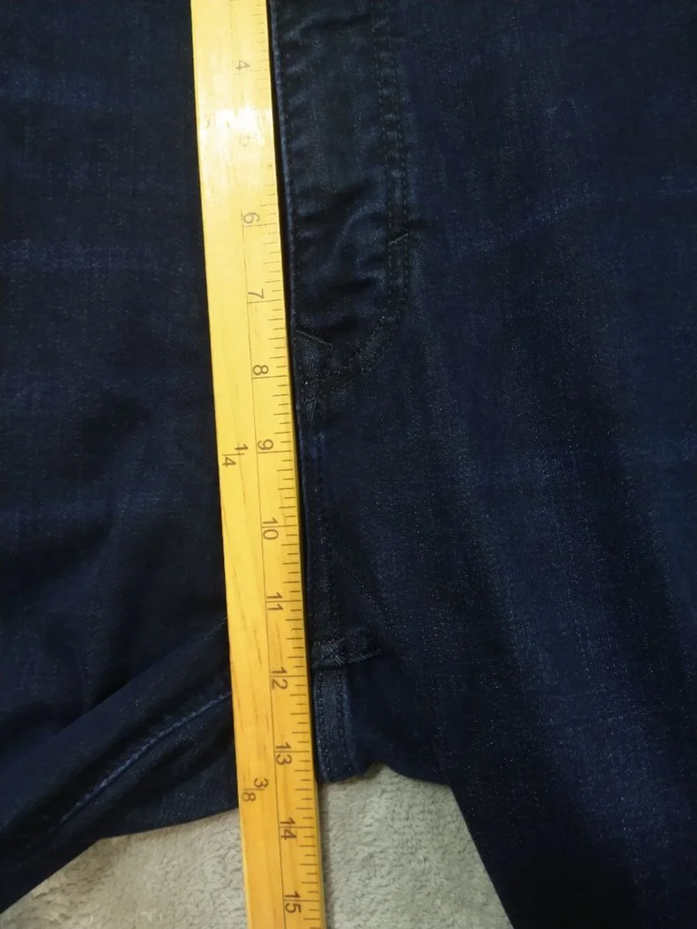 Banana Republic Jeans Mens 42x32 Blue Denim Traveler Straight Fit Stretch Dark